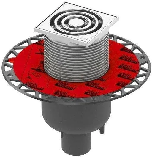 Душевой трап TECE drainpoint S 130 вертикальный с универсальным фланцем Seal System 3601300