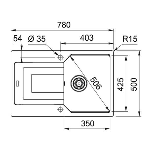Кухонная раковина Franke UBG 611-78 Xl 114.0575.072, бежевый
