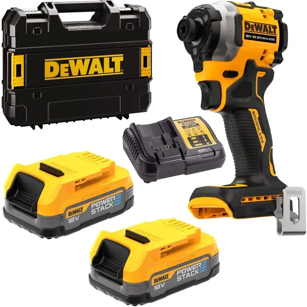 Аккумуляторный ударный винтоверт DeWALT DCF850E2T-QW с АКБ и ЗУ