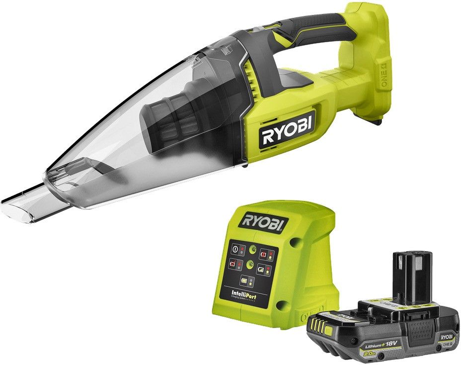 Аккумуляторный ручной пылесос RYOBI ONE+ с АКБ и ЗУ