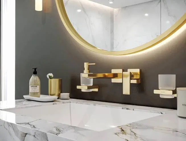 Дозатор для мыла Hansgrohe AddStoris, золото оптическое полированное 41745990