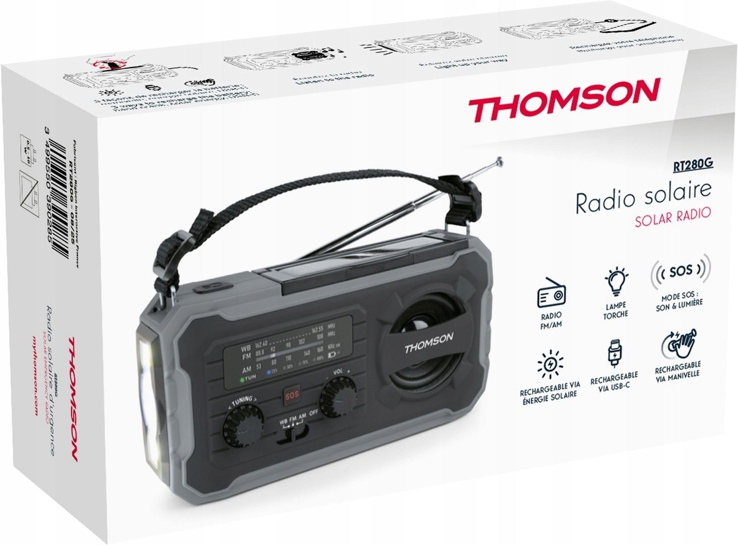 Радиоприемник Thomson RT280G, черный