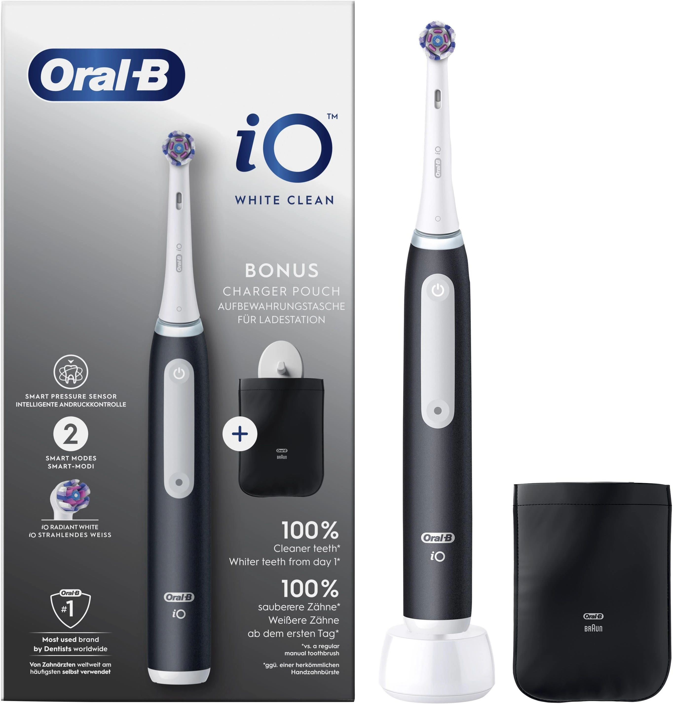 Электрическая зубная щётка Oral-B iO Series 3 White Clean, с зарядной станцией