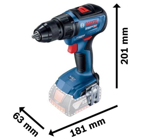 Аккумуляторный шуруповерт Bosch GSR 18V-50 Professional (06019H5003)