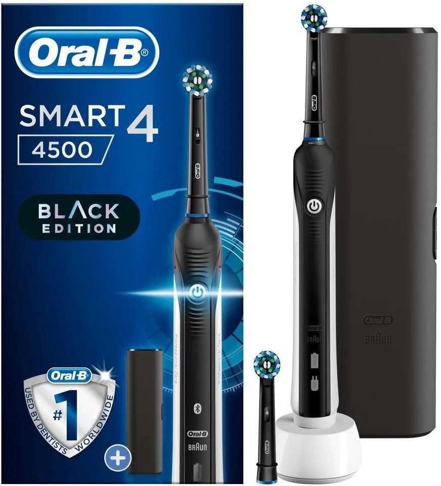 Электрическая зубная щетка Oral-B Smart 4 4500 Black Edition