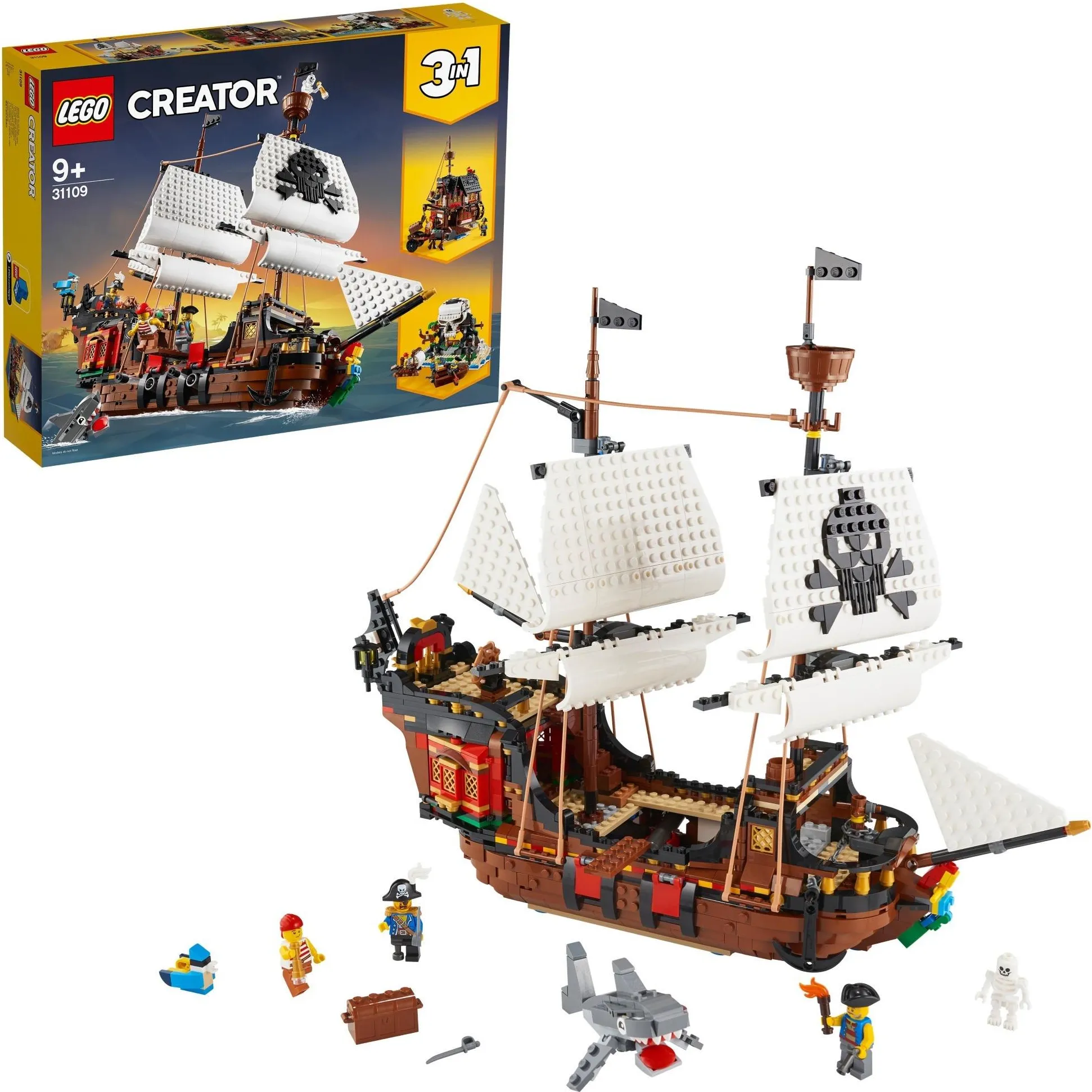 Конструктор LEGO Creator 3 в 1 31109 Пиратский корабль