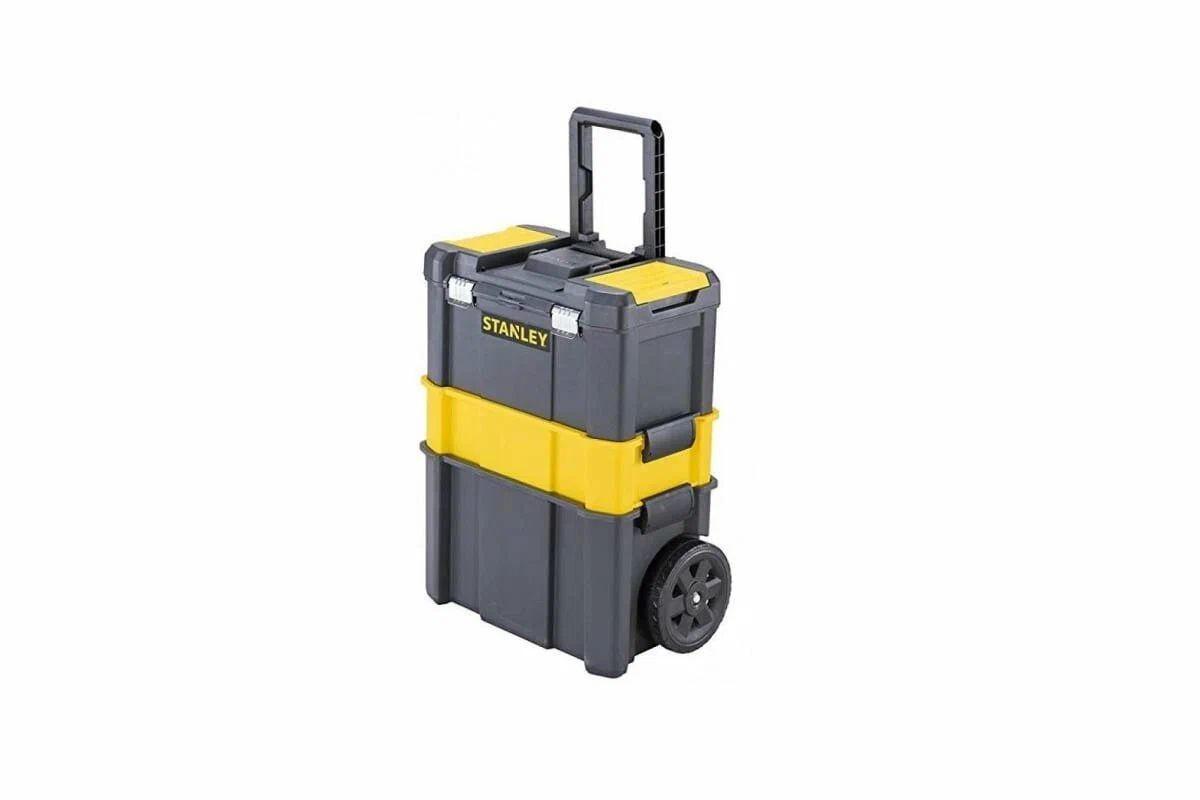 Ящик-тележка STANLEY STST1-80151 Essential Rolling Workshop, 63x46x28.5 см, 18'' , черный
