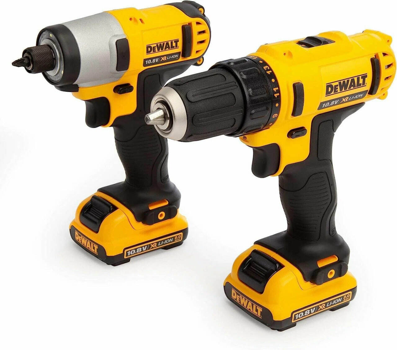 Набор электроинструмента DeWalt DCD710 + DeWalt DCF815, с 2х2 Ач и ЗУ, в кейсе