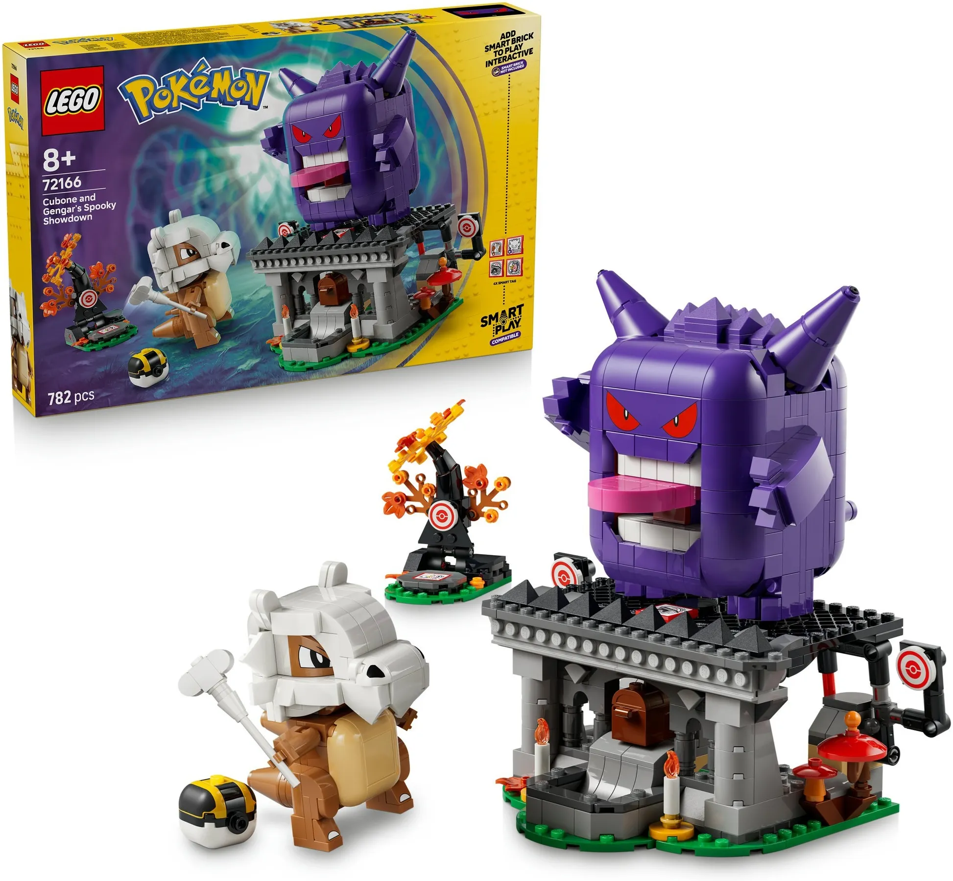 Конструктор LEGO Pokemon 72166 SMART Play: Кубон и Генгар - жуткое противостояние