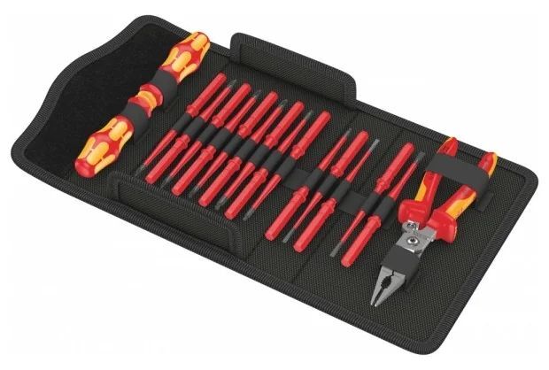 Набор из 14 cменных отверток WERA Kraftform Kompakt VDE 17 extra slim 1 VDE WE-136027 6355 1000 Fplus