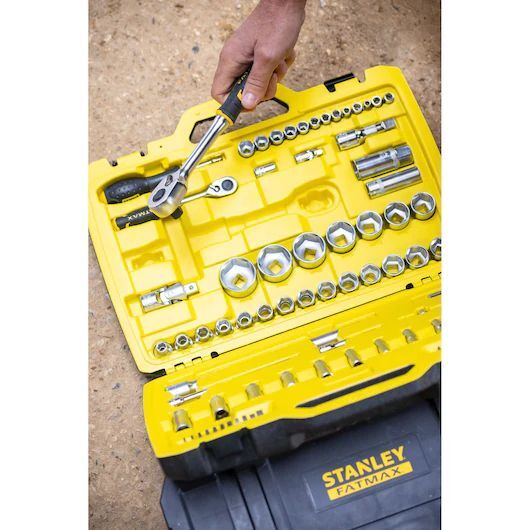 Набор ключей и насадок Stanley Fatmax 1/2 и 1/4 дюйма 49 предметов (FMMT828271)