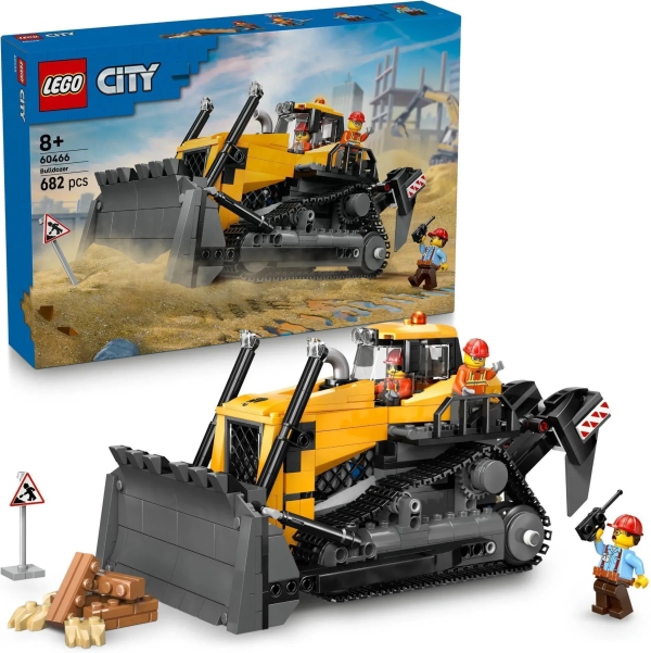 Конструктор LEGO City 60466 Жёлтый бульдозер
