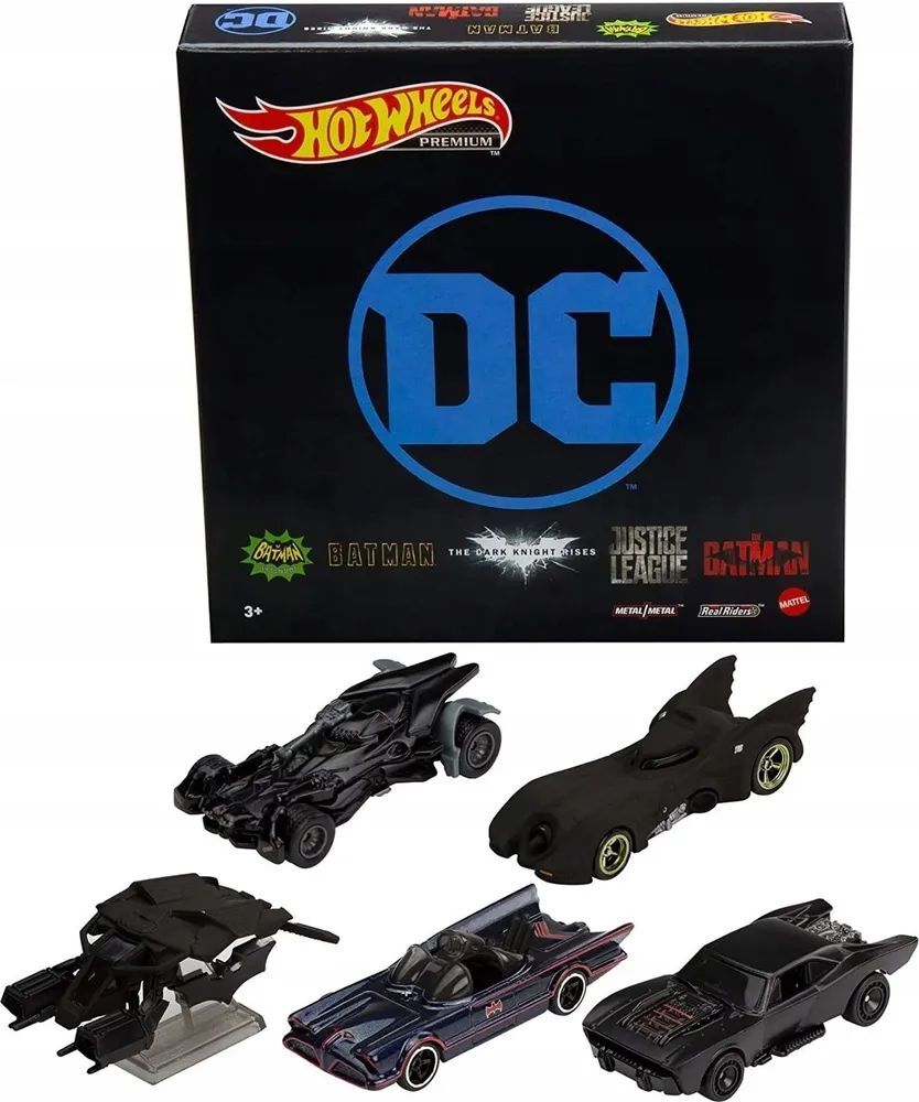 Набор машинок Hot Wheels Batman Bundle 5шт GRM17
