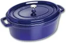 Чугунная овальная кастрюля Staub Cocotte Ø 23 см, гранатовая 40510-268-0