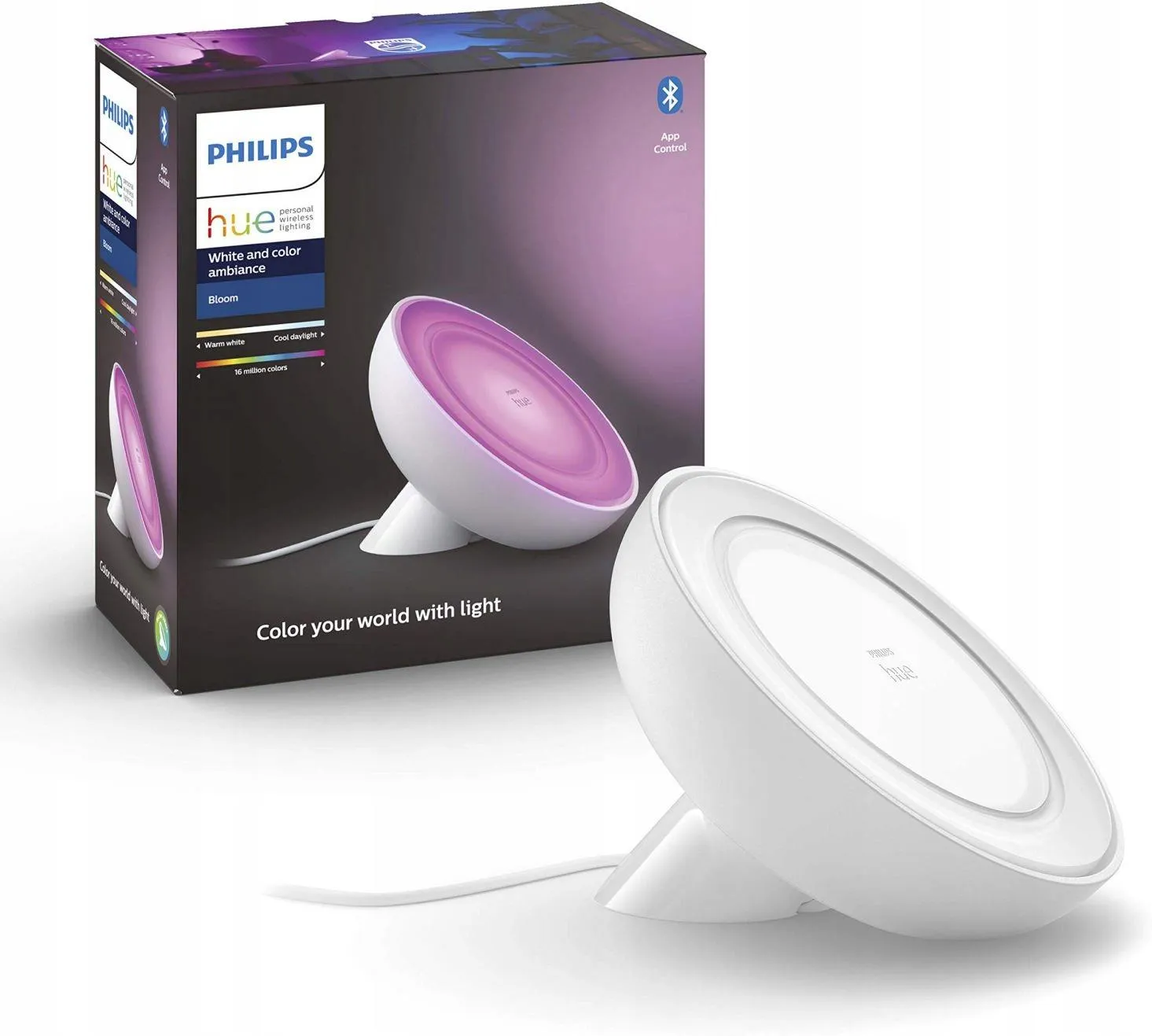 Настольная лампа PHILIPS Hue White and Color Ambiance Bloom белая 929002375901