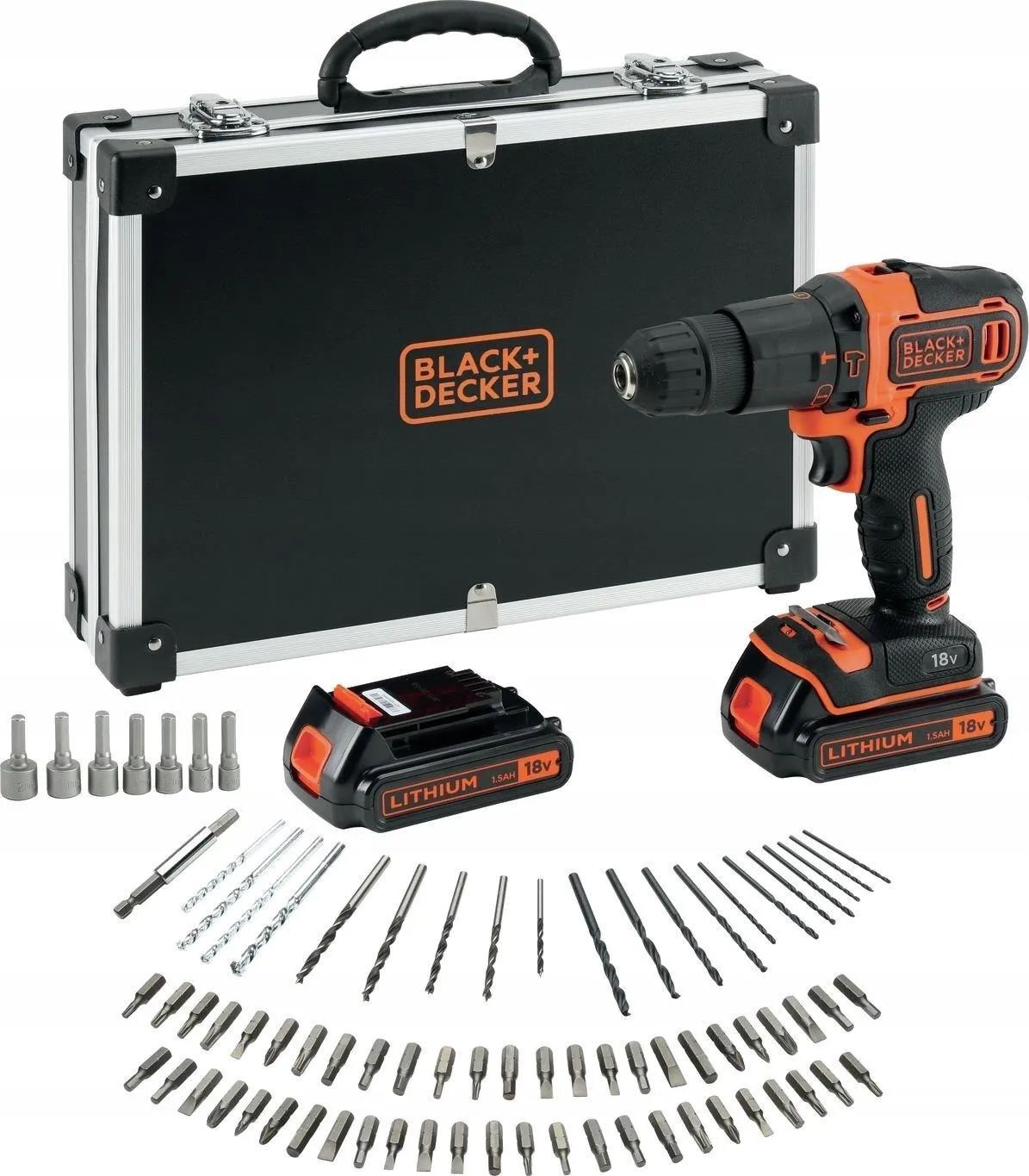 Перфоратор аккумуляторный SDS+ Black&Decker BDCHD18BAFC-QW 21.5 Ah/18 V с ЗУ и кейсом