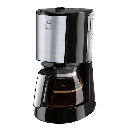 Капельная кофеварка Melitta Enjoy Top 1017-04, чёрно-серебристый
