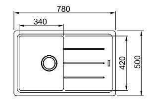 Кухонная раковина Franke BASIS BFG 611-78 114.0285.168, белый полярный