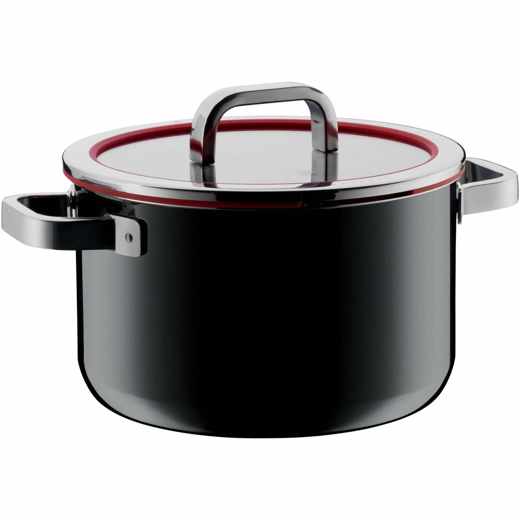Кастрюля WMF 6,4 л 24 см Fusiontec Functional Black черная с крышкой
