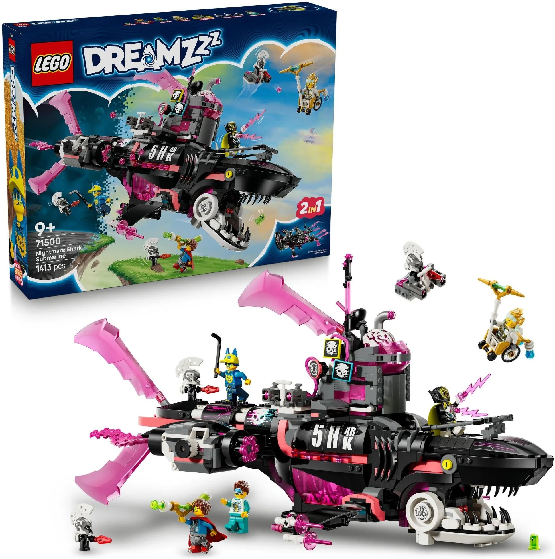 LEGO DREAMZzz 71500 Кошмарная акула-подводная лодка