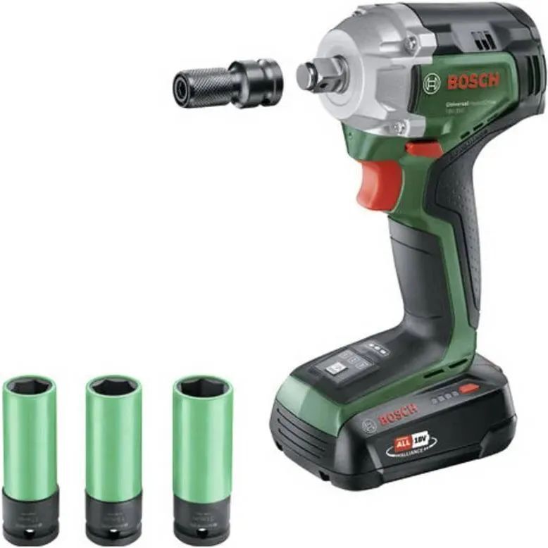 Аккумуляторный ударный гайковёрт Bosch UniversalImpactDrive 18V-350 (0603980305)