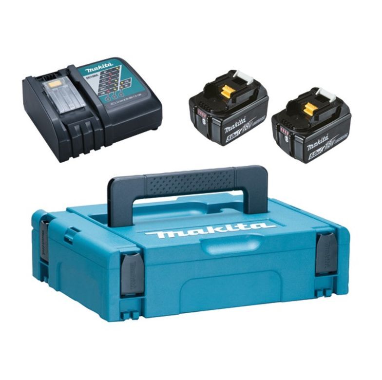 АКБ Makita Bl1850B 5.0 Ah + ЗУ Dc18Rc 1975709, 2 шт