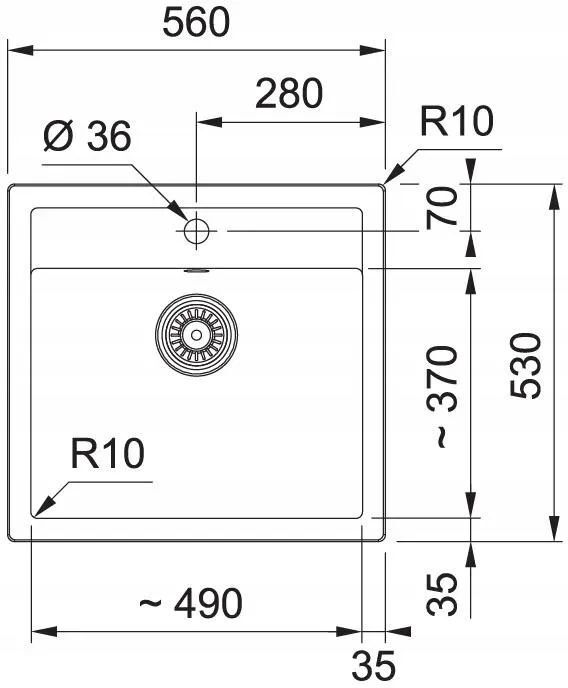 Кухонная раковина Franke Sirius SID 610-49 143.0702.425, матовый черный