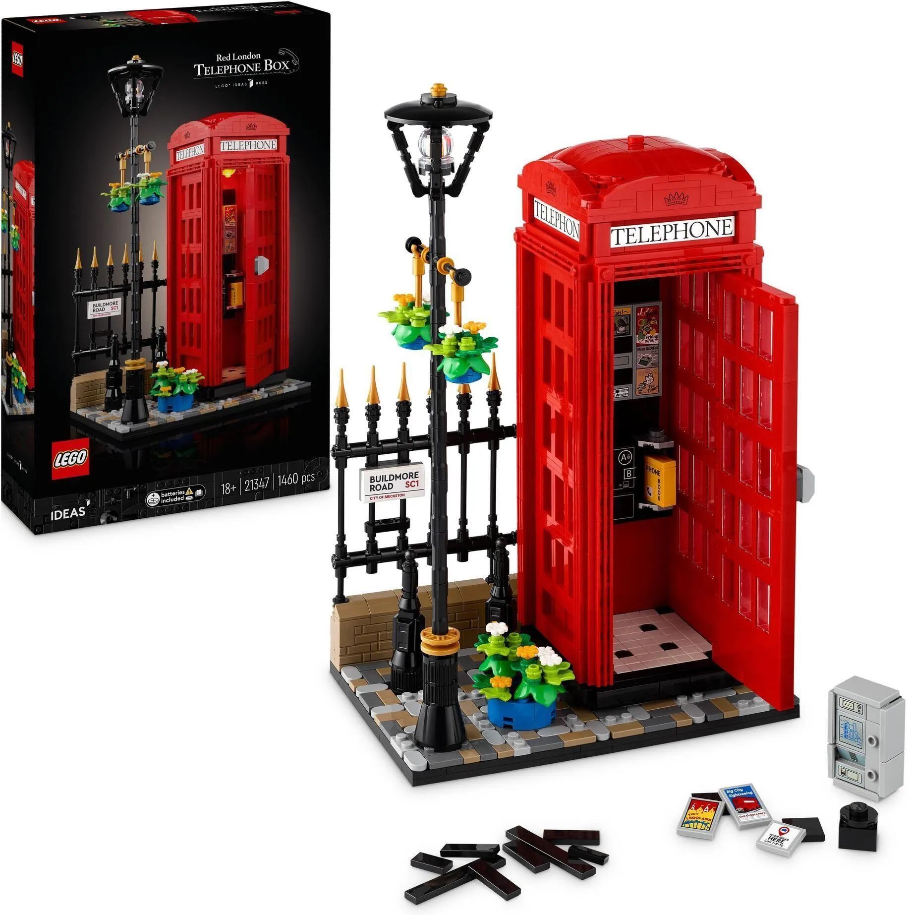 Конструктор LEGO Ideas 21347 Красная телефонная будка Лондона