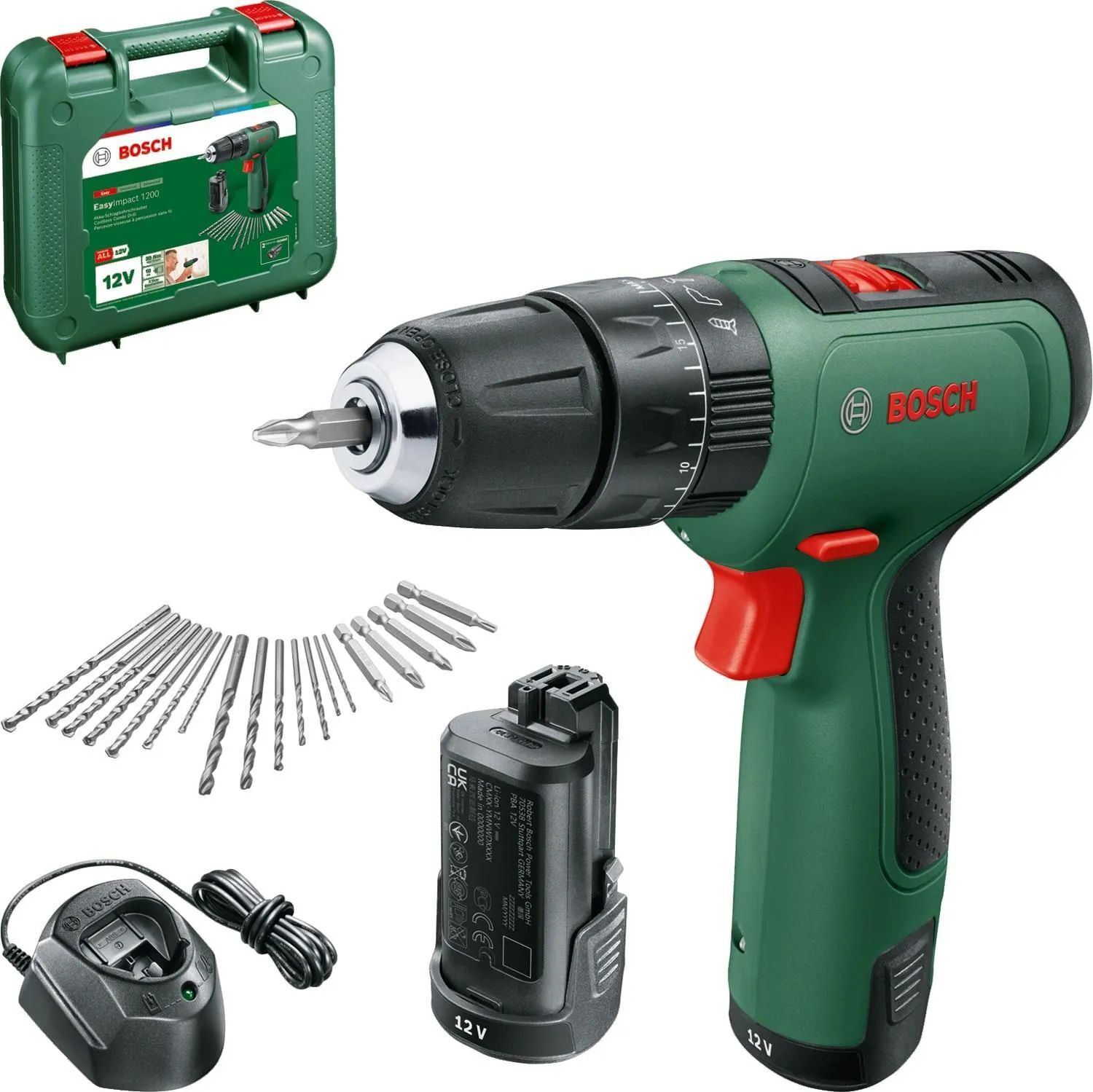 Аккумуляторная ударная дрель Bosch EasyImpact 1200 (06039D3105)