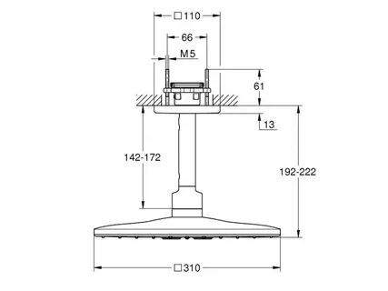 Душевая система Grohe Rainshower 310 Smartactive 26477000