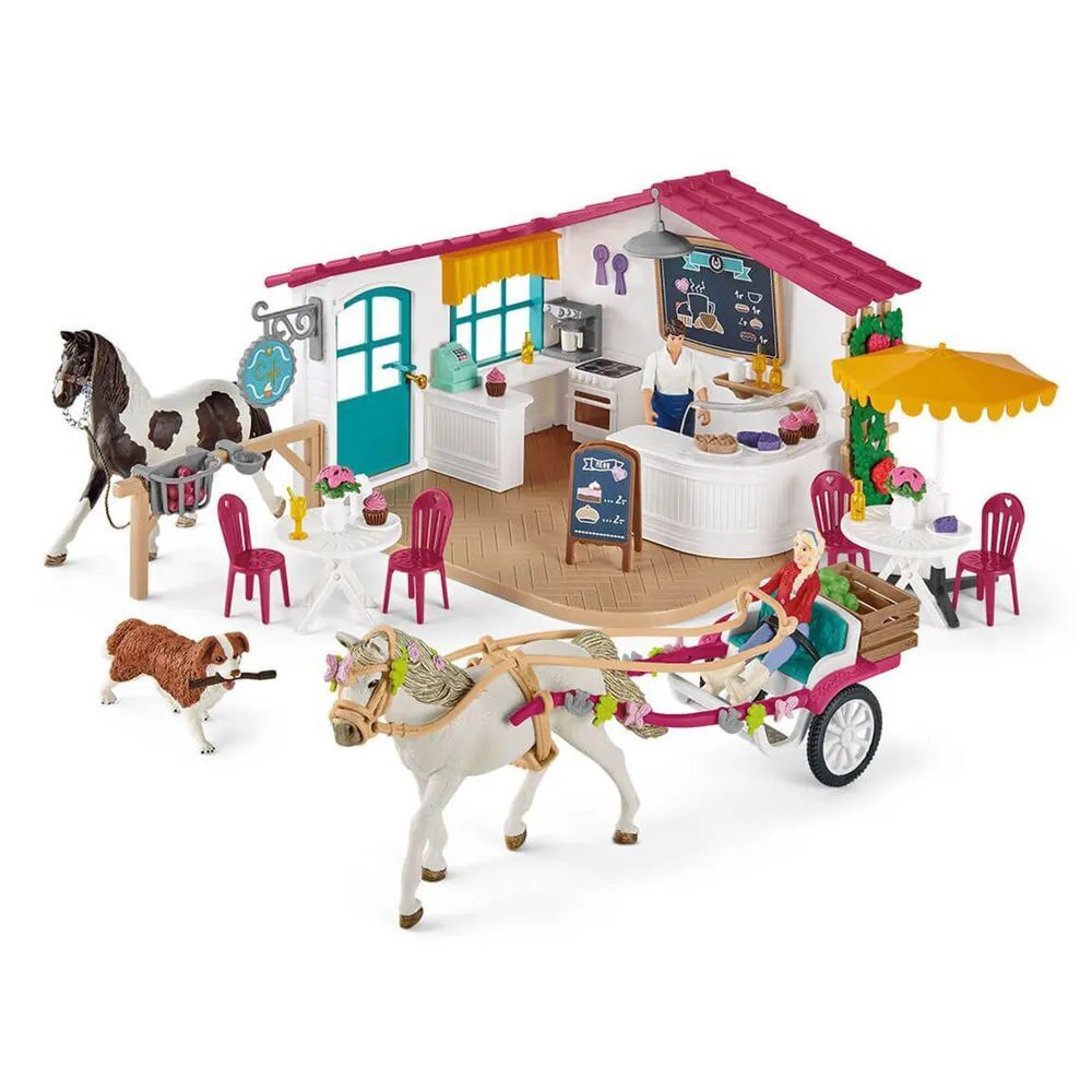 Игровой набор Schleich Поездка в карете в кафе Райдер 72158