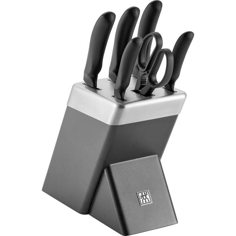 Набор из 5 ножей в самозатачивающемся блоке Zwilling Style 1023660 серый