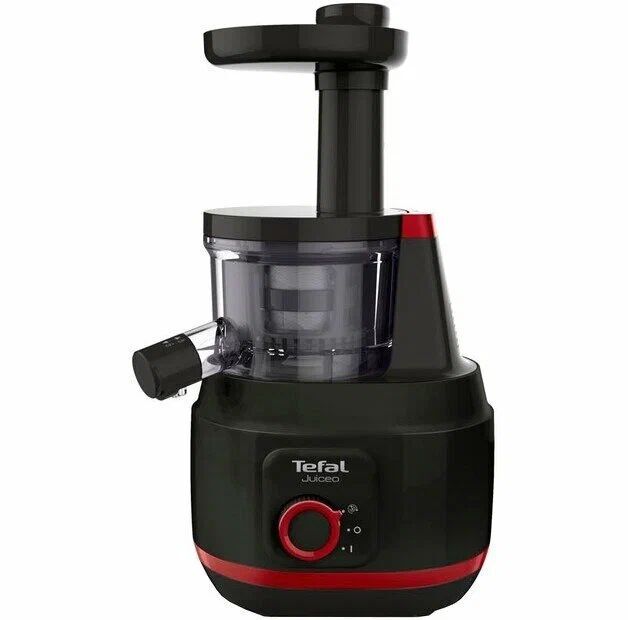 Вертикальная медленная соковыжималка Tefal Juiceo ZC150838 150 Вт, черный