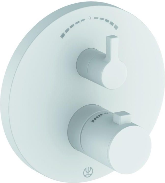 Смеситель для ванны и душа Kludi Nova Fonte Puristic 208305315, матовый белый