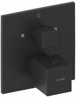 Смеситель для ванны и душа Kludi Decus 548103975, матовый черный