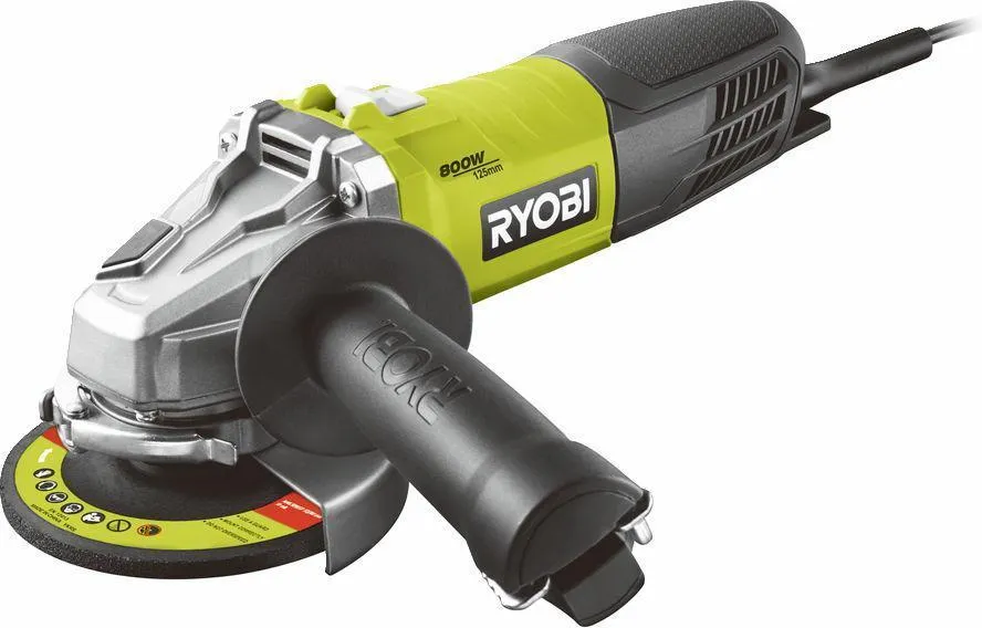 Угловая шлифмашина RYOBI RAG800-125G (800 Вт, 125 мм)