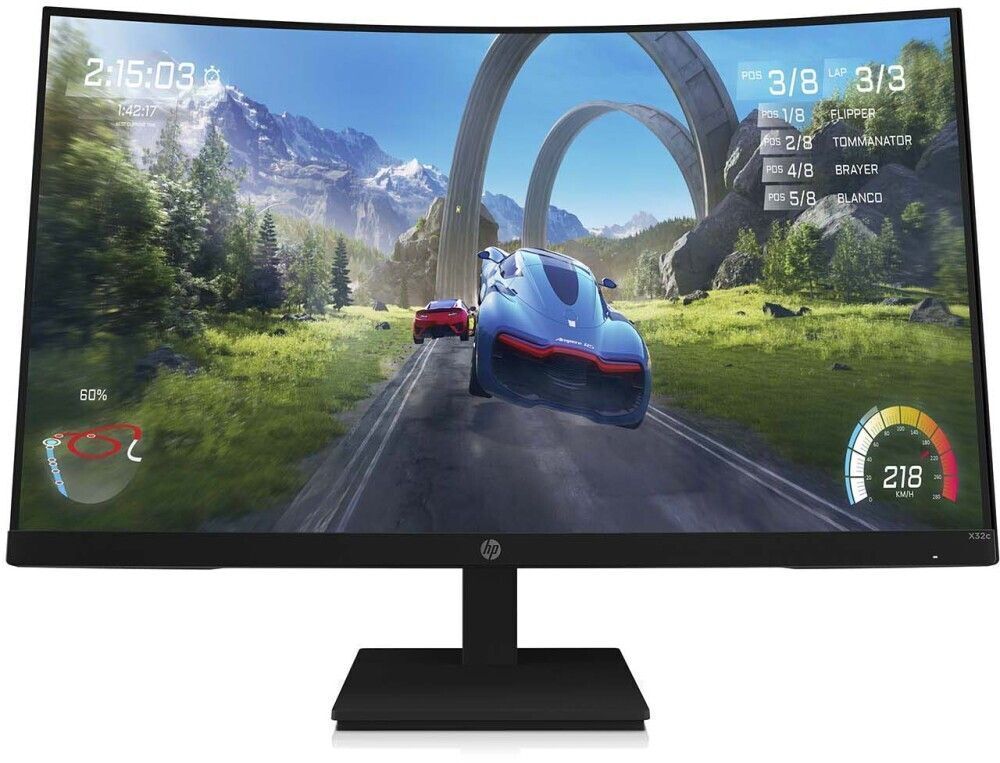 31.5" Монитор HP X32c (33K31AA), 1920x1080, 165 Гц, *VA, черный