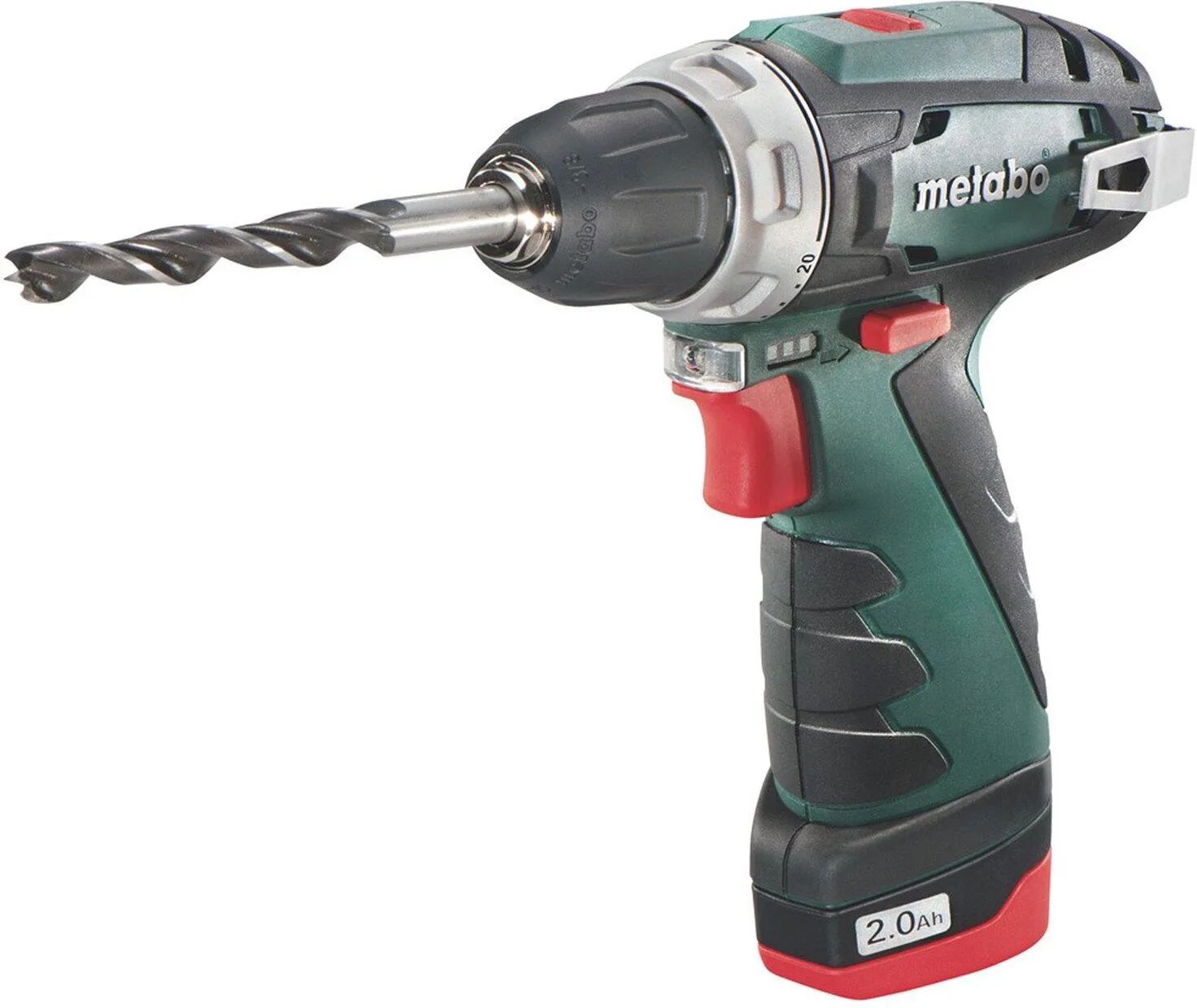 Дрель-шуруповёрт аккумуляторная Metabo PowerMaxx BS Basic 600080500 в кейсе с 2 аккумуляторами Li-Power 10,8 V/2,0 Ah