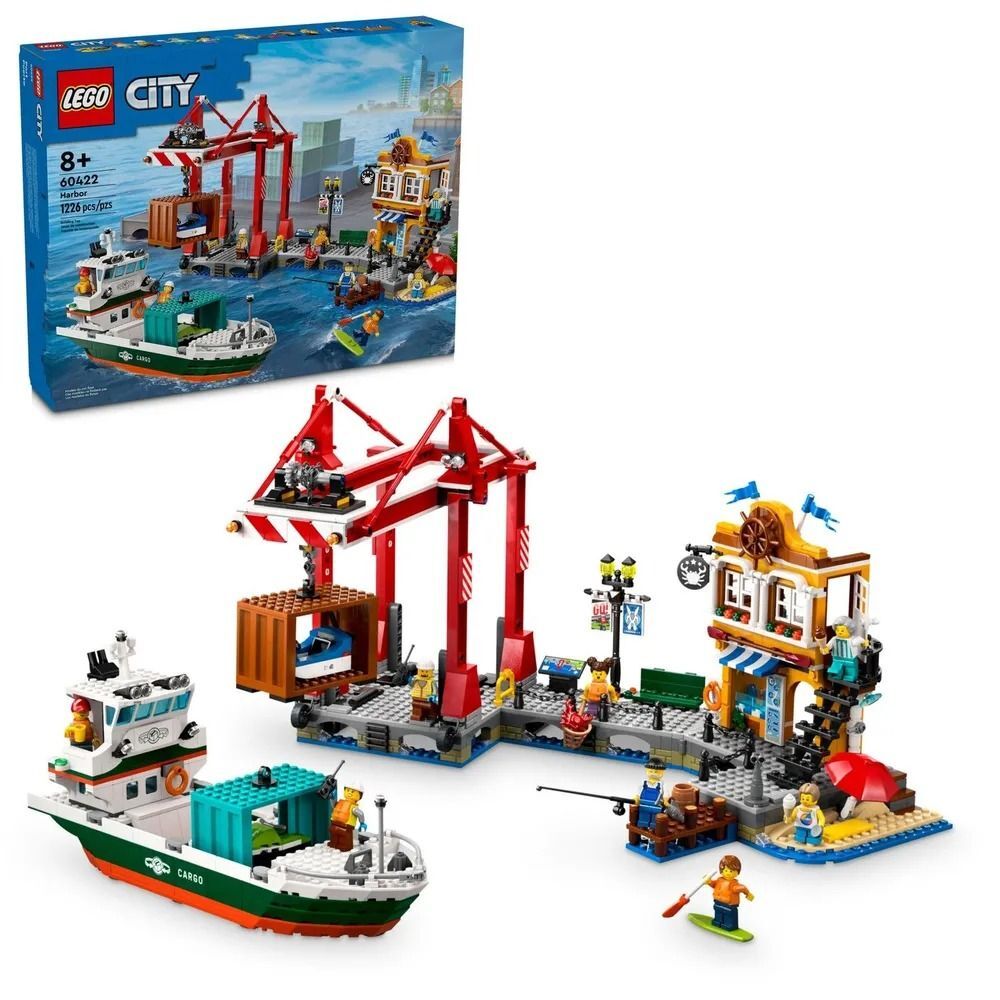 Конструктор LEGO City 60422 порт с грузовым кораблем