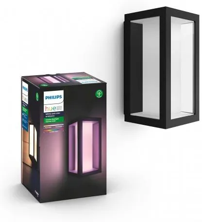 Уличный настенный светильник PHILIPS Hue White and Color Ambiance Impress черный 1742930P7