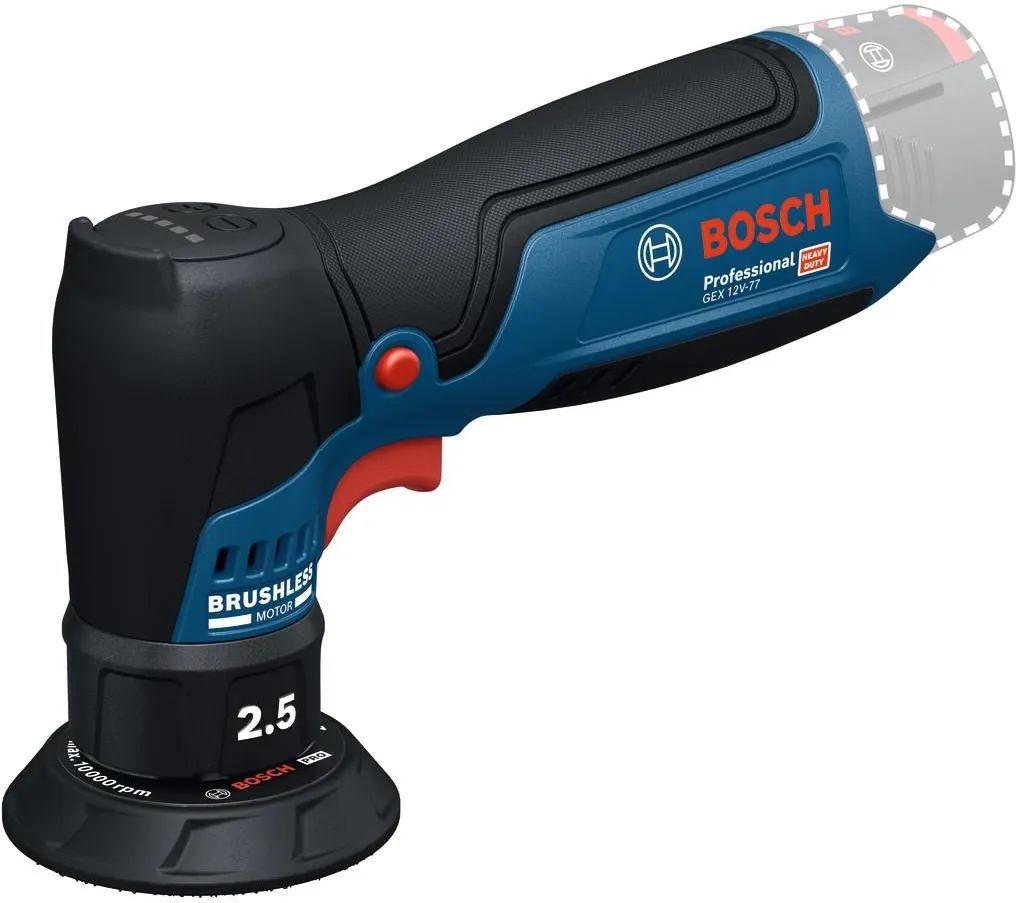 Эксцентриковая шлифовальная машина аккумуляторная Bosch GEX 12V-77 Professional 06019L2100