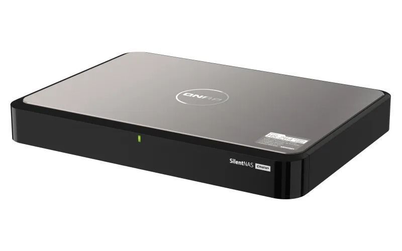 Сетевое хранилище QNAP HS-264-8G черный/серый