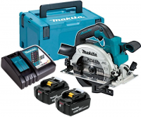 Аккумуляторная дисковая пила Makita DHS660RTJ 18 В, 2×5,0 А·ч АКБ, ЗУ, кейс Makpac