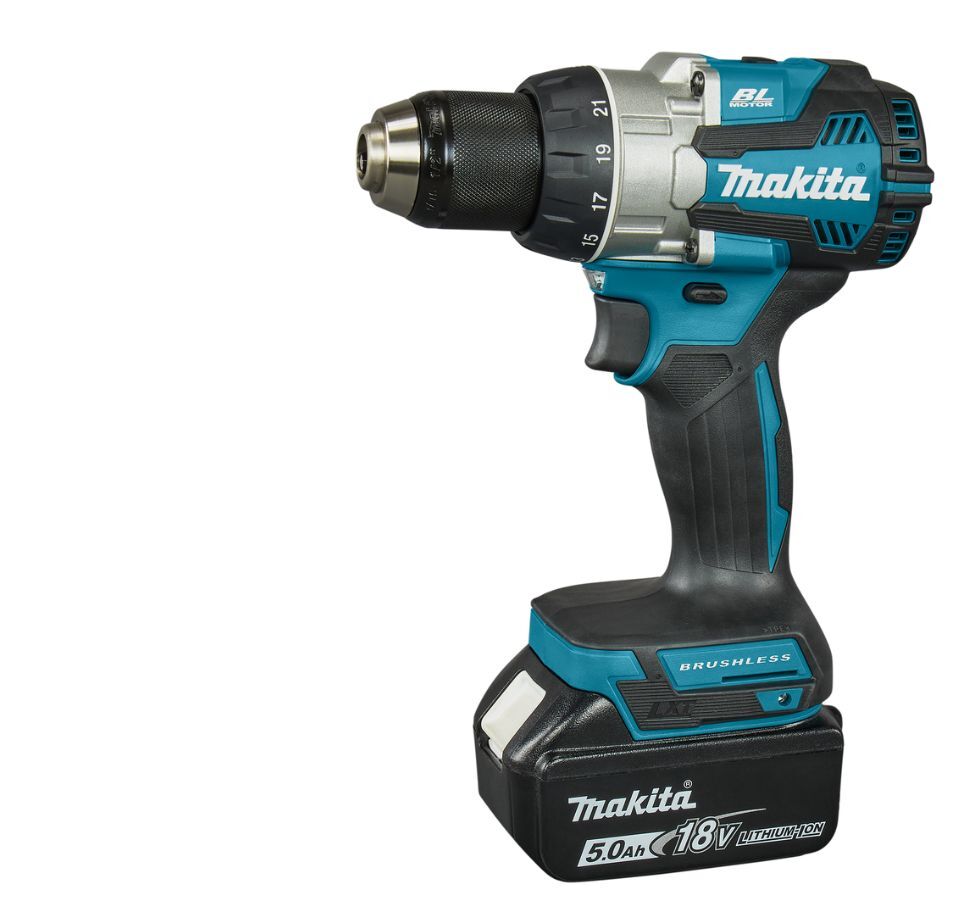 Ударная дрель Makita DDF489RTJ 18V с АКБ 2x5,0 Ah и ЗУ 73 Нм