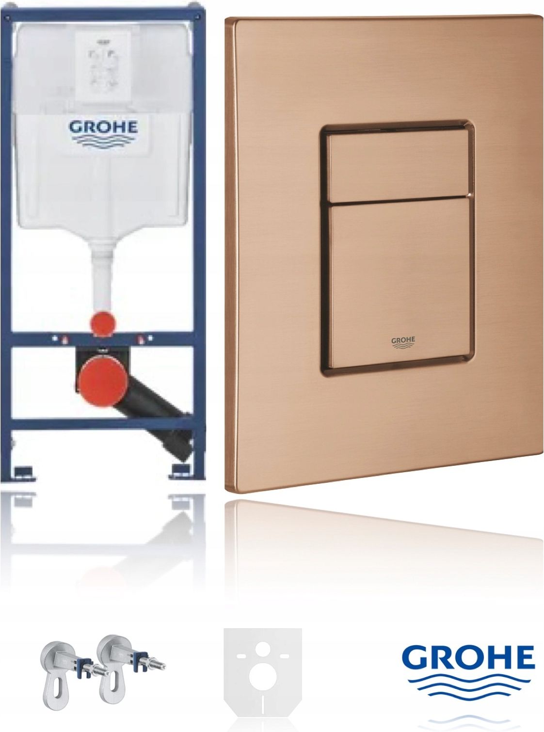 Кнопка смыва Grohe Skate Cosmopolitan 38732DL0, матовое розовое золото