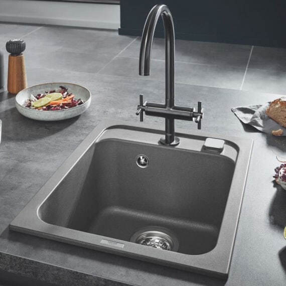 Мойка врезная Grohe K700 400x500 мм серый гранит 31650At0