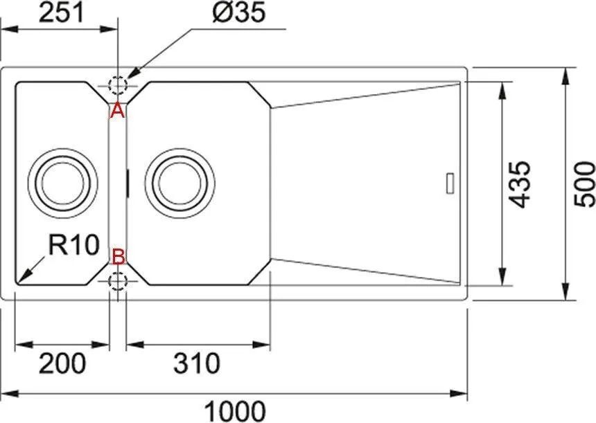 Кухонная раковина Franke FXG 661 114.0528.781, оникс