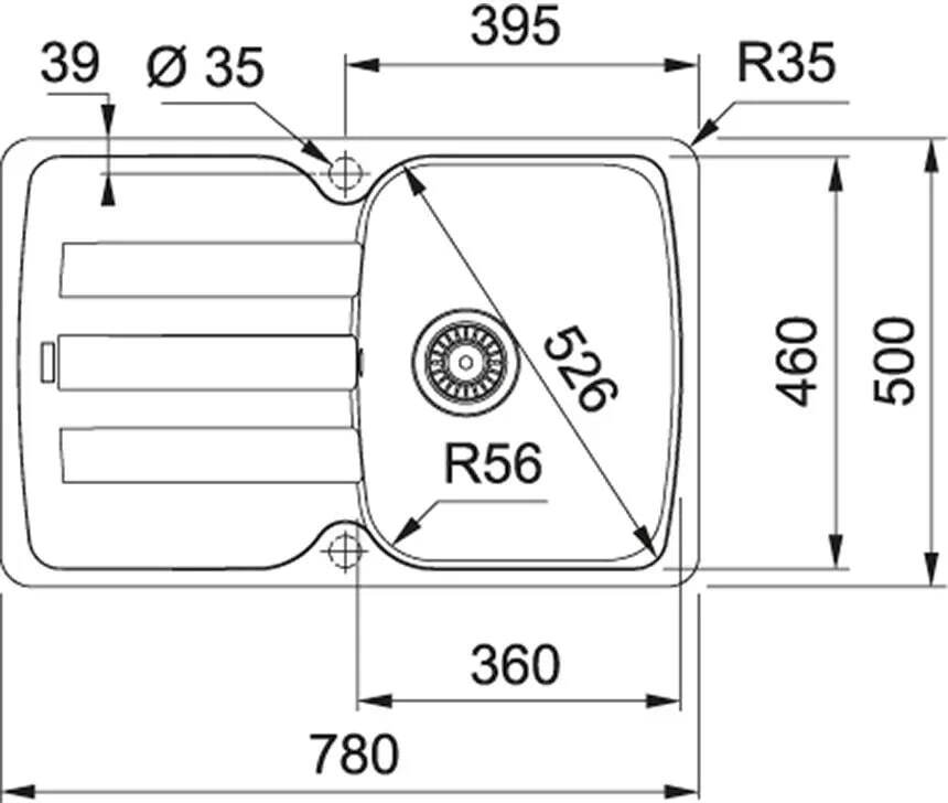 Кухонная раковина Franke Antea AZG 611-78 114.0499.061, капучино