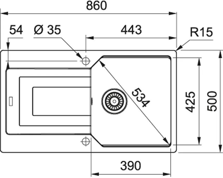 Кухонная раковина Franke UBG 611-86 114.0575.022, бежевый