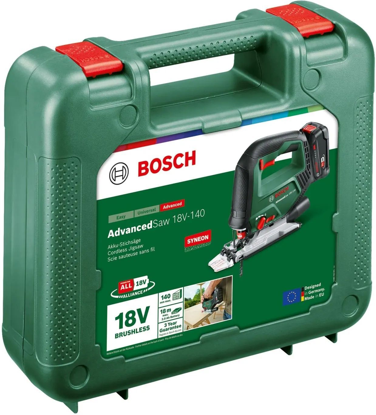 Аккумуляторная универсальная пила Bosch AdvancedSaw 18V-140 (0603013003)